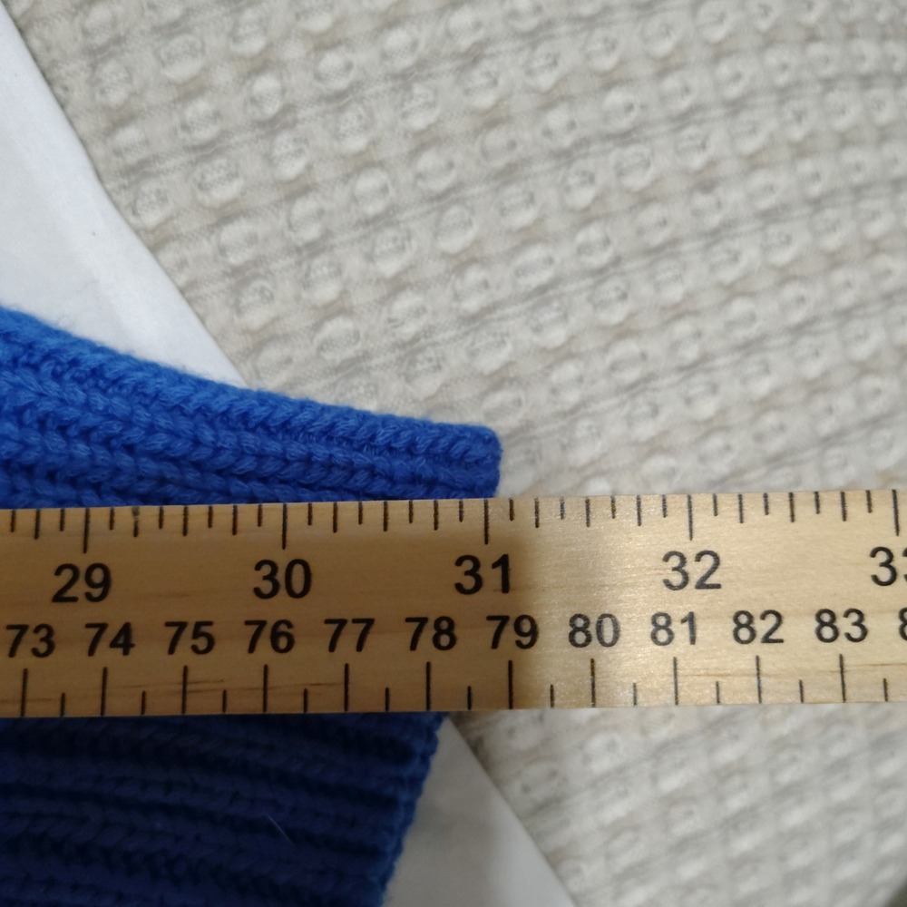APTIO Blue Cable Knit Sweater Long Sleeve‎ Crew Neck Women's XL - Picture 6 of 7